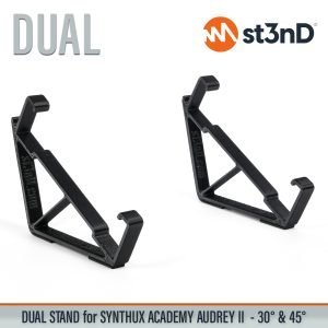 desktop stand music production st3nD stand strong studio gear sturdy synth synthesizer stand synthux academy audrey audrey II audrey 2 stand synthux academy dual stand
