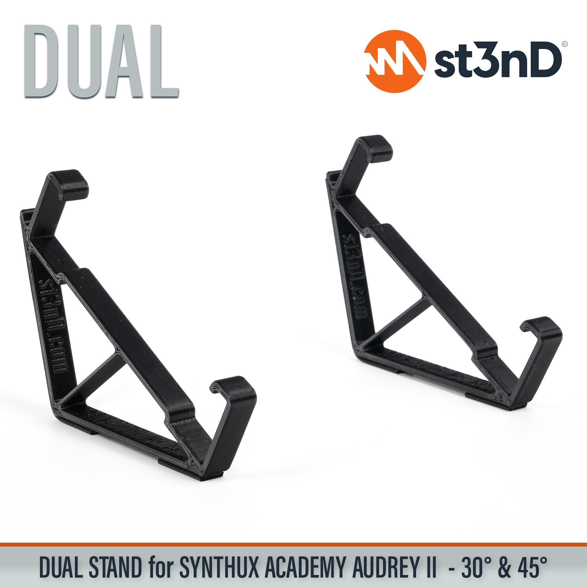 desktop stand music production st3nD stand strong studio gear sturdy synth synthesizer stand synthux academy audrey audrey II audrey 2 stand synthux academy dual stand