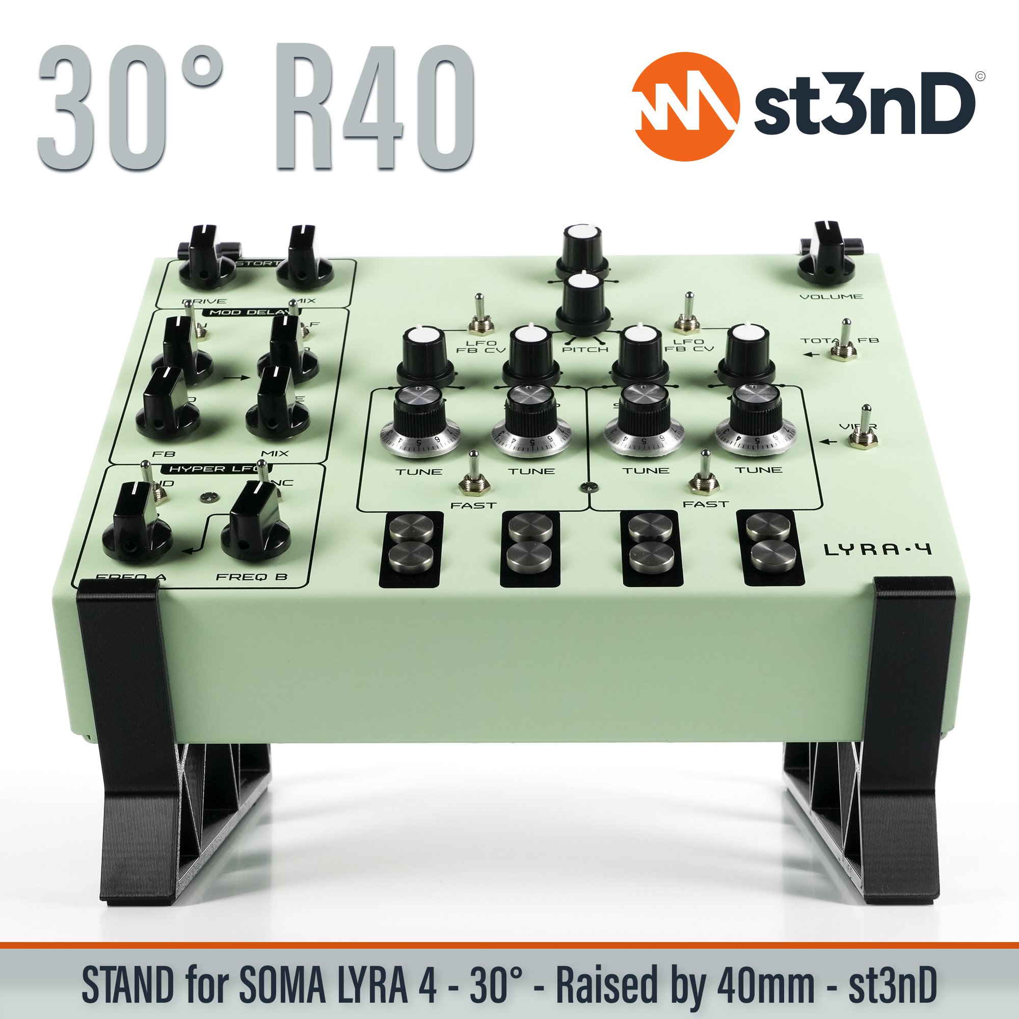 drone synth experimantal music lyra-4 portable soma SOMA Laboratory soma lyra soma lyra 4 SOMA Synths st3nD stable stand strong sturdy raised raised stand elevated