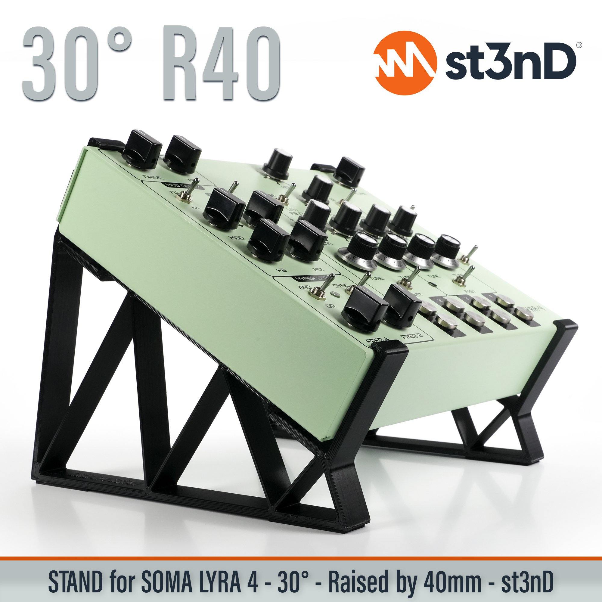 drone synth experimantal music lyra-4 portable soma SOMA Laboratory soma lyra soma lyra 4 SOMA Synths st3nD stable stand strong sturdy raised raised stand elevated