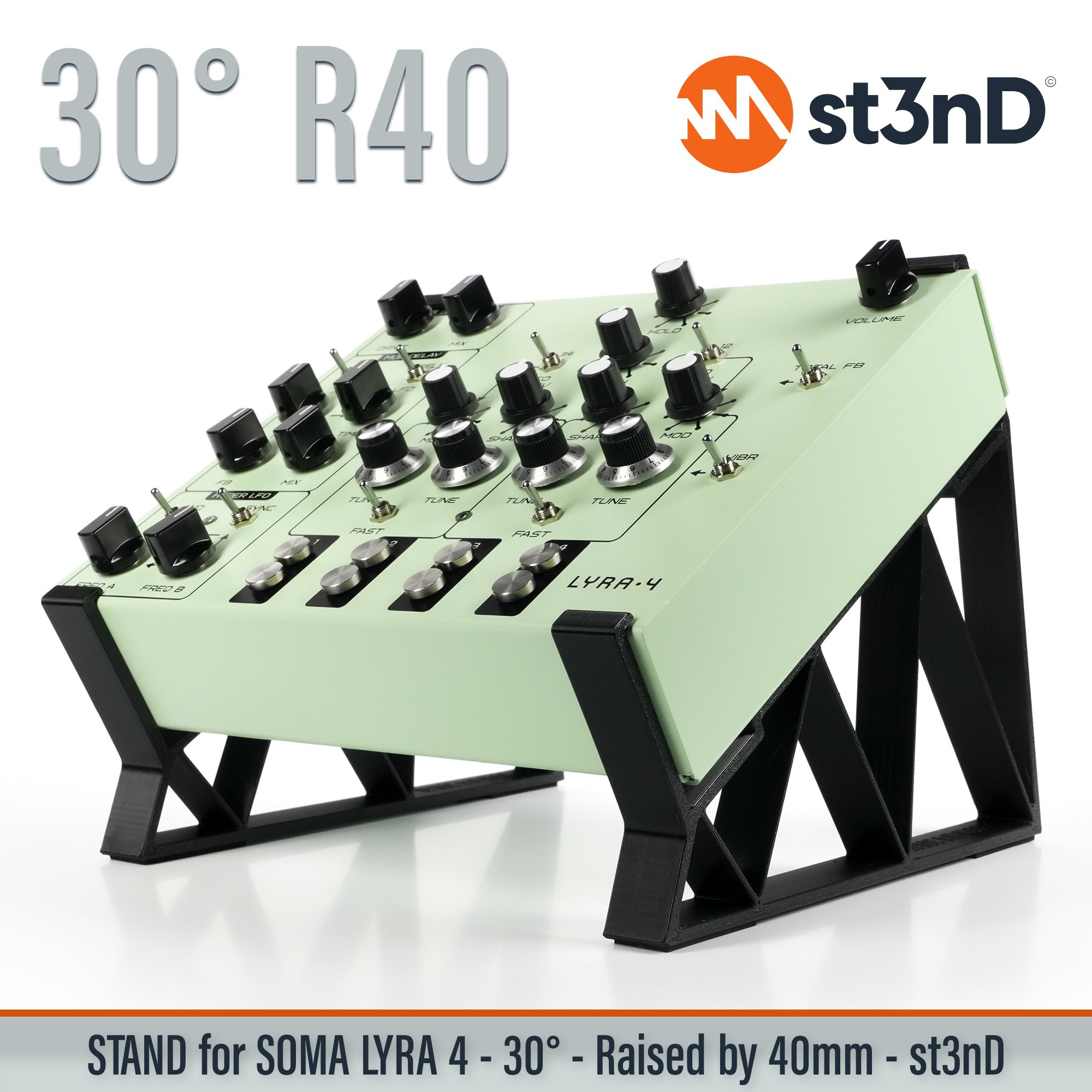 drone synth experimantal music lyra-4 portable soma SOMA Laboratory soma lyra soma lyra 4 SOMA Synths st3nD stable stand strong sturdy raised raised stand elevated