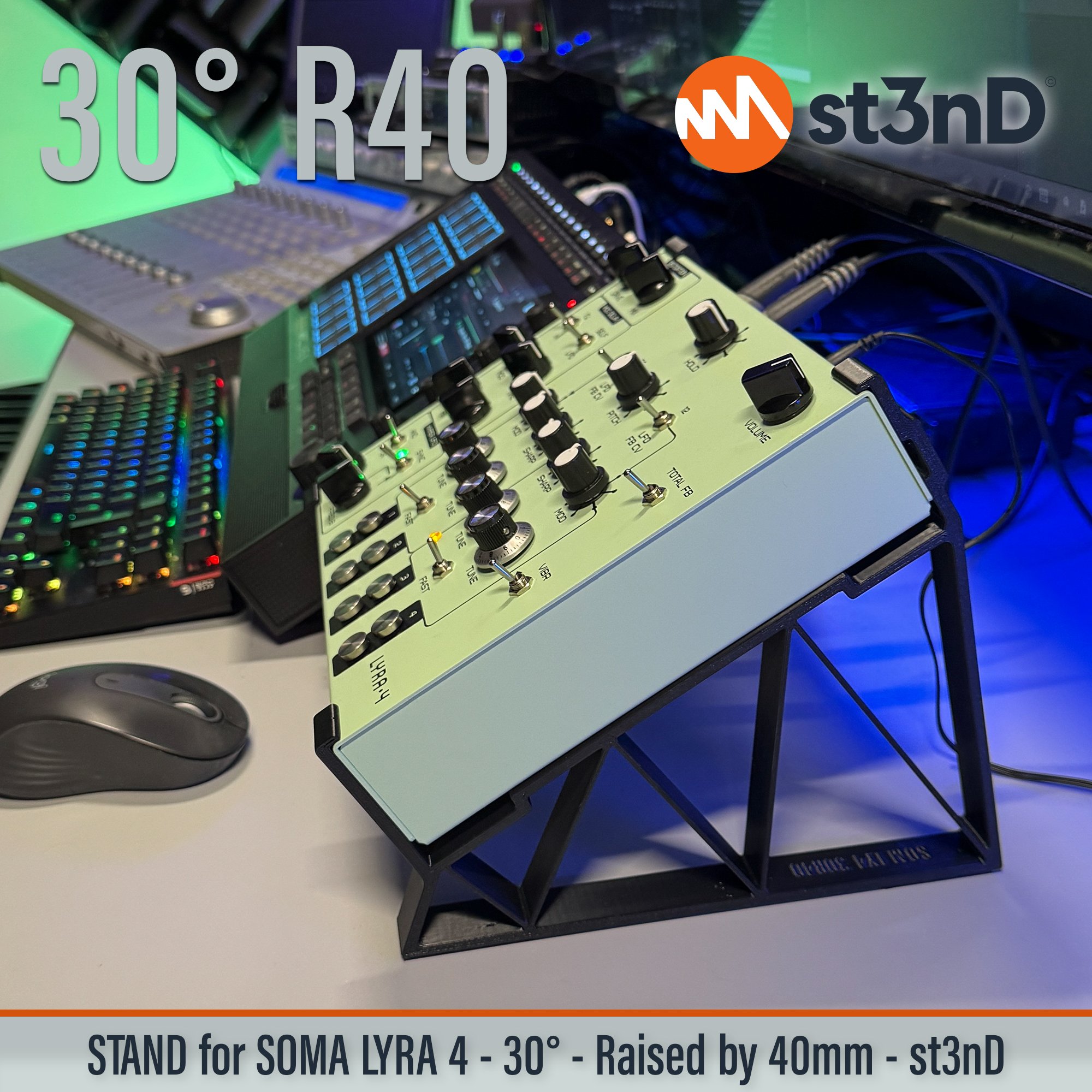drone synth experimantal music lyra-4 portable soma SOMA Laboratory soma lyra soma lyra 4 SOMA Synths st3nD stable stand strong sturdy raised raised stand elevated