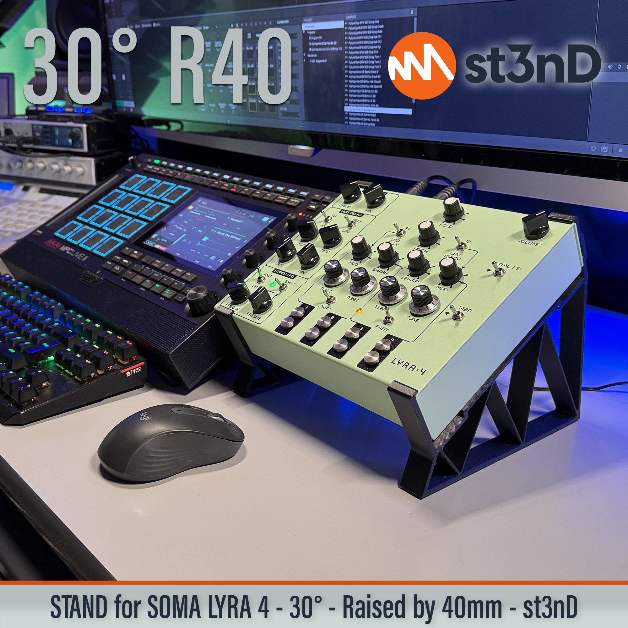 drone synth experimantal music lyra-4 portable soma SOMA Laboratory soma lyra soma lyra 4 SOMA Synths st3nD stable stand strong sturdy raised raised stand elevated