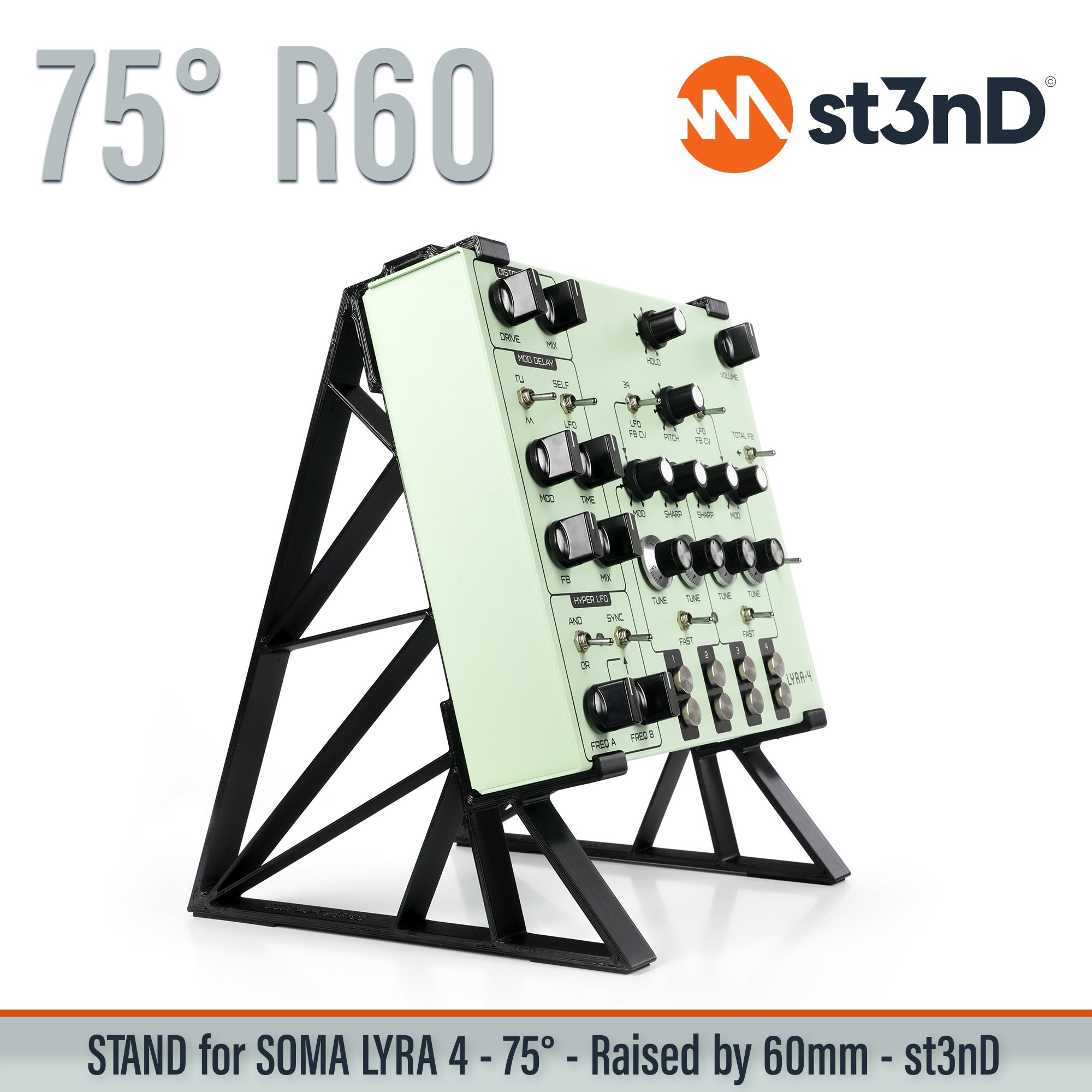 drone synth elevated experimantal music lyra-4 portable raised raised stand soma SOMA Laboratory soma lyra soma lyra 4 SOMA Synths st3nD stable stand strong sturdy