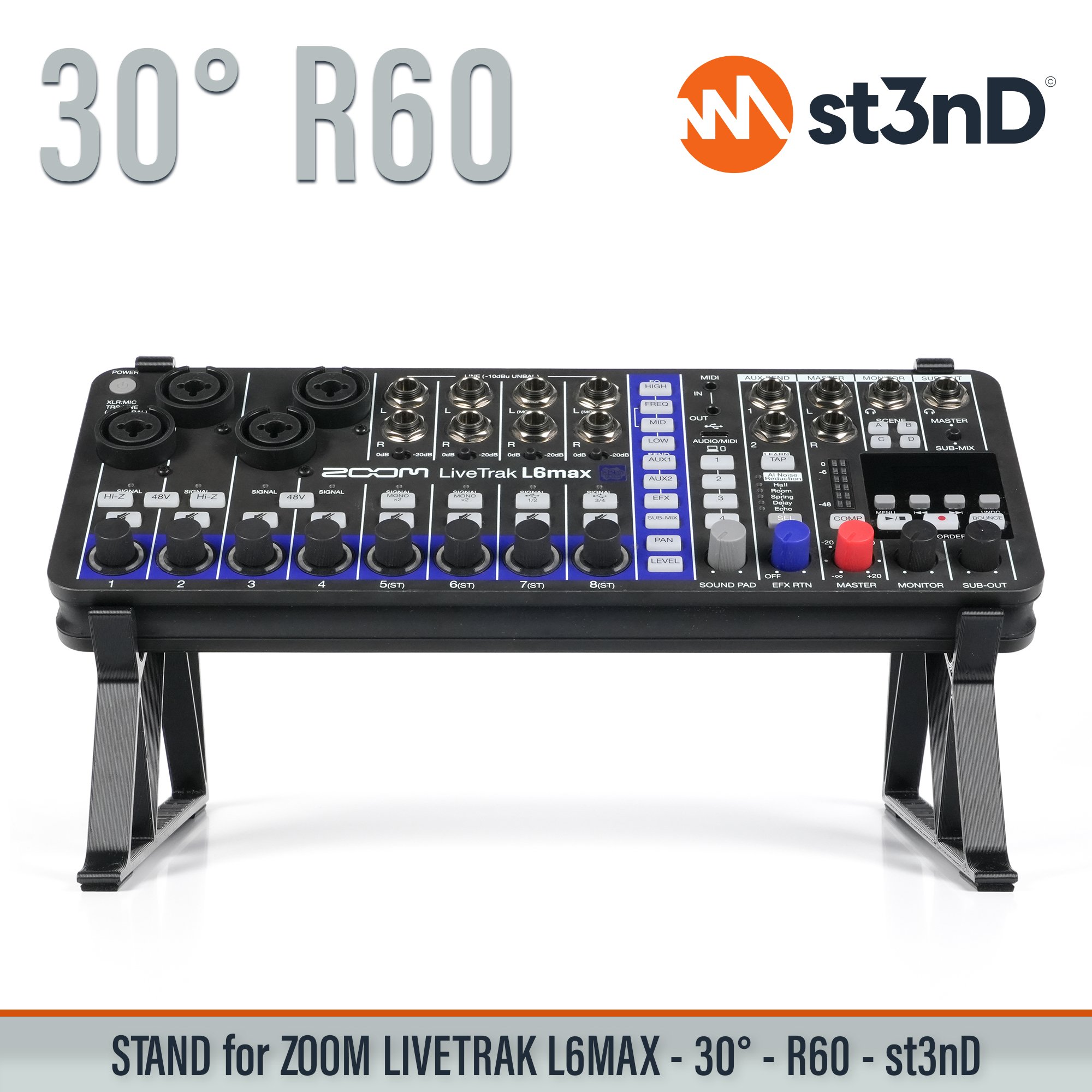 l6max l6max stand livetrak livetrak stand mixer portable st3nD stable stand strong sturdy zoom zoom stand