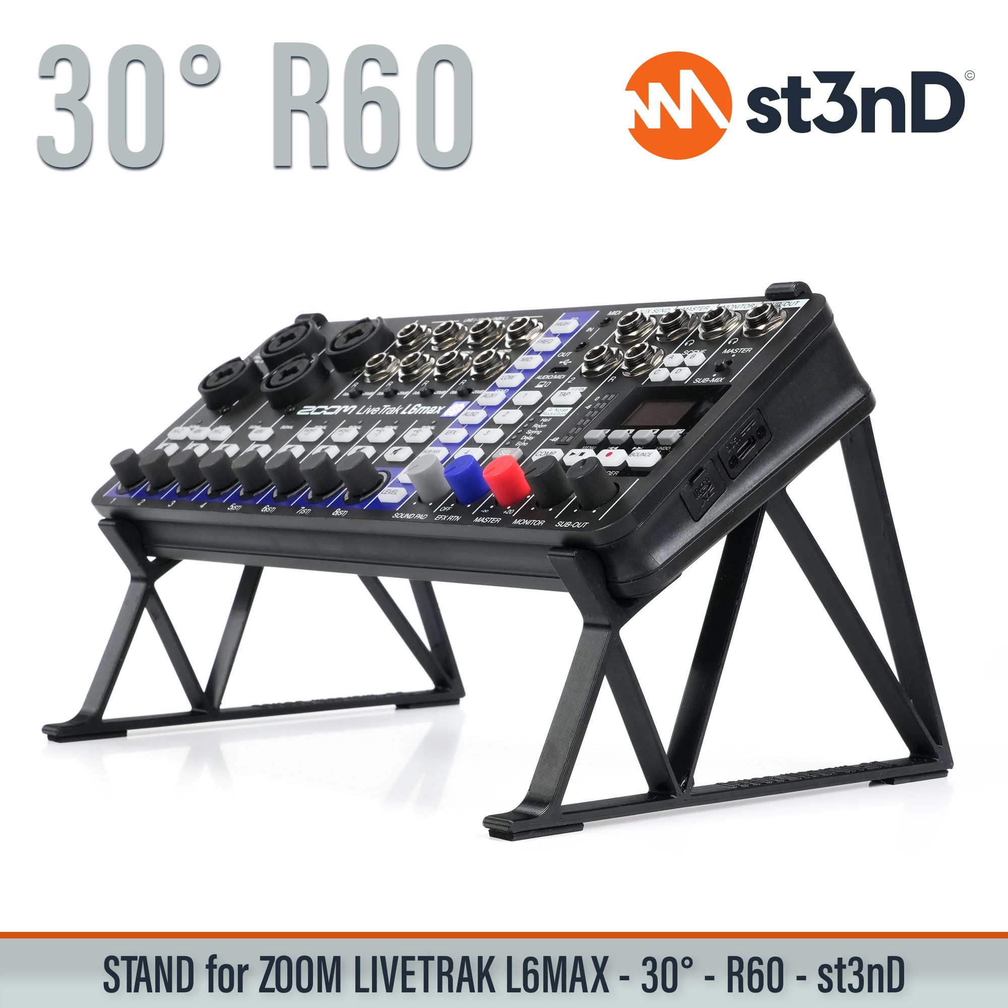 l6max l6max stand livetrak livetrak stand mixer portable st3nD stable stand strong sturdy zoom zoom stand