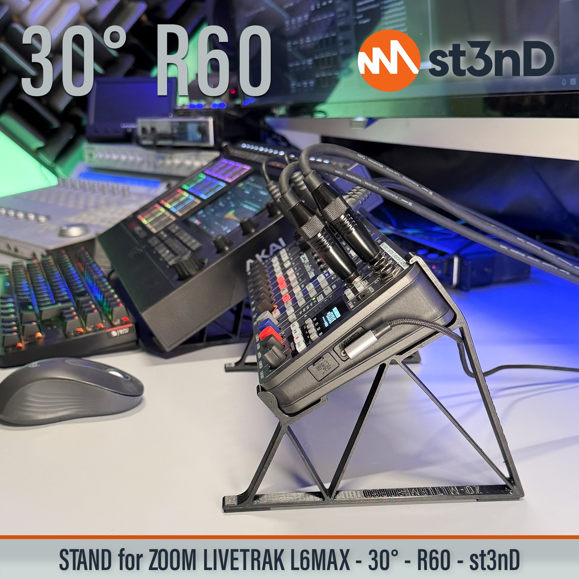 l6max l6max stand livetrak livetrak stand mixer portable st3nD stable stand strong sturdy zoom zoom stand