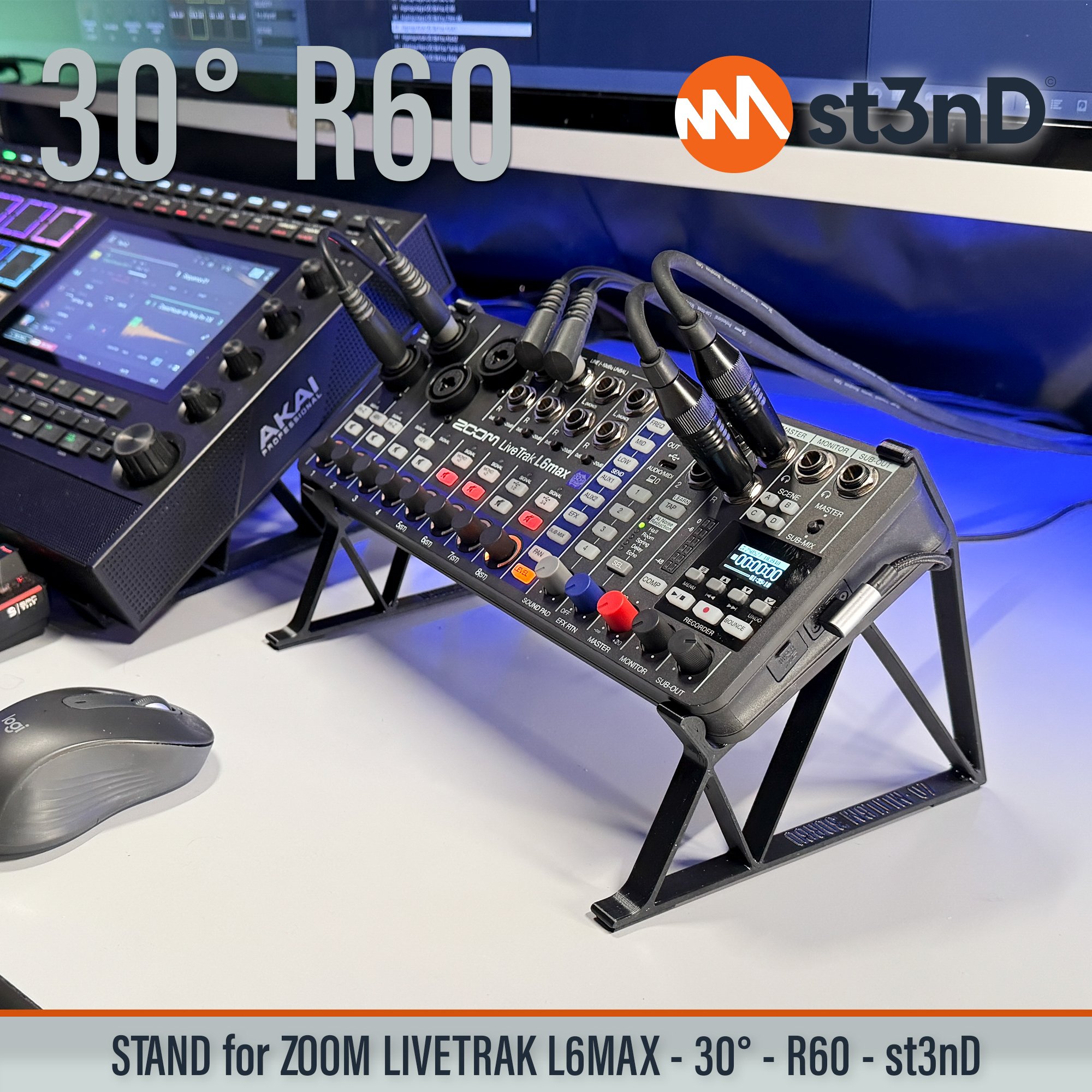 l6max l6max stand livetrak livetrak stand mixer portable st3nD stable stand strong sturdy zoom zoom stand