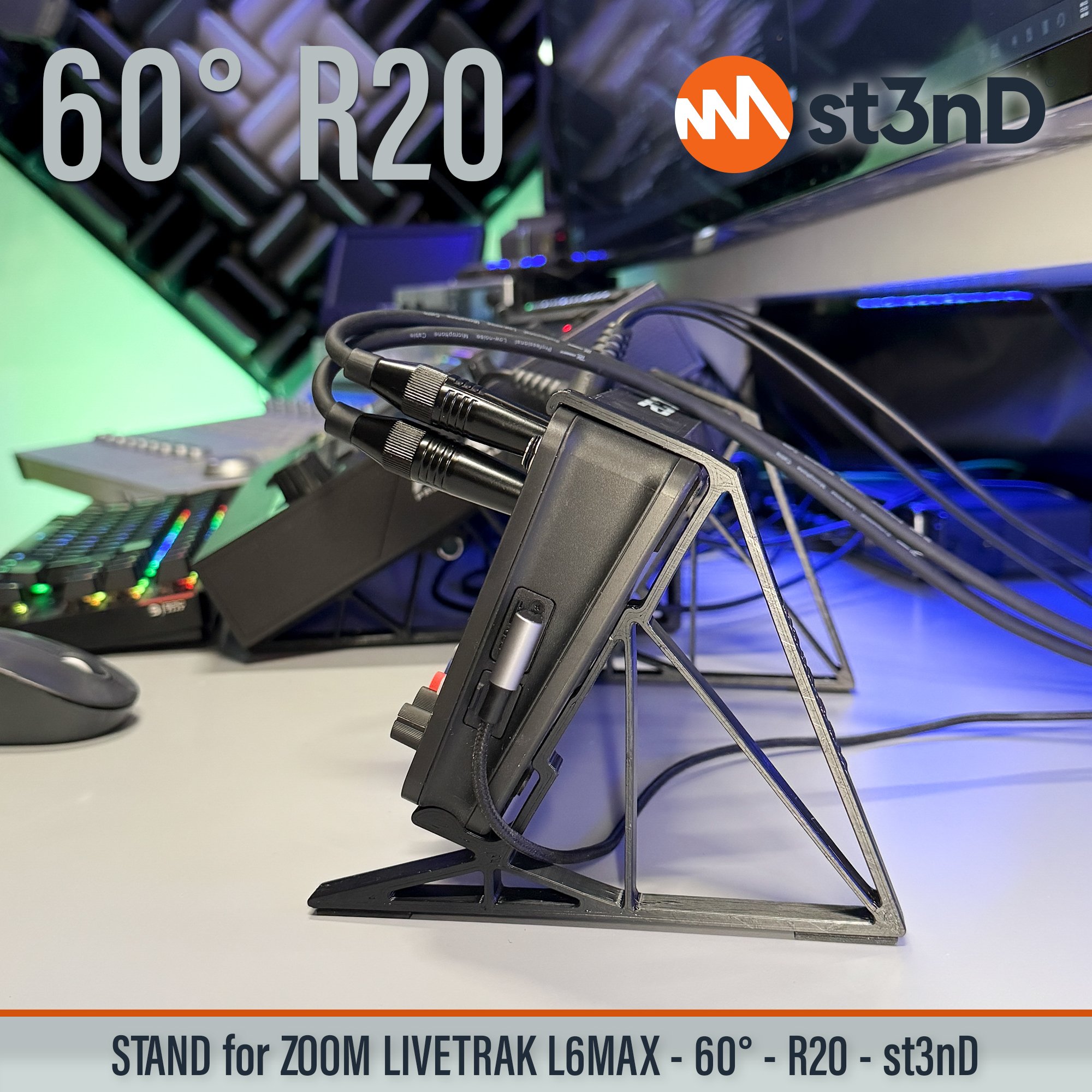 l6max l6max stand livetrak livetrak stand mixer portable st3nD stable stand strong sturdy zoom zoom stand raised