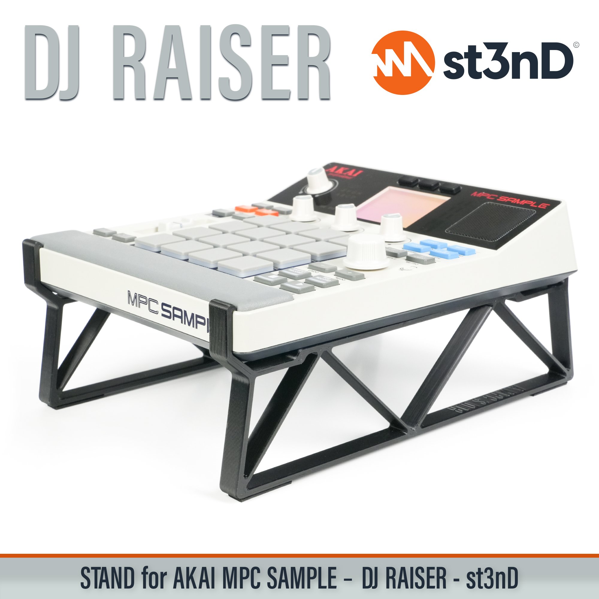 akai akai mpc akai mpc sample desktop portable raised sample st3nD stable stand strong sturdy synth tilted dj raiser dj riser elevated