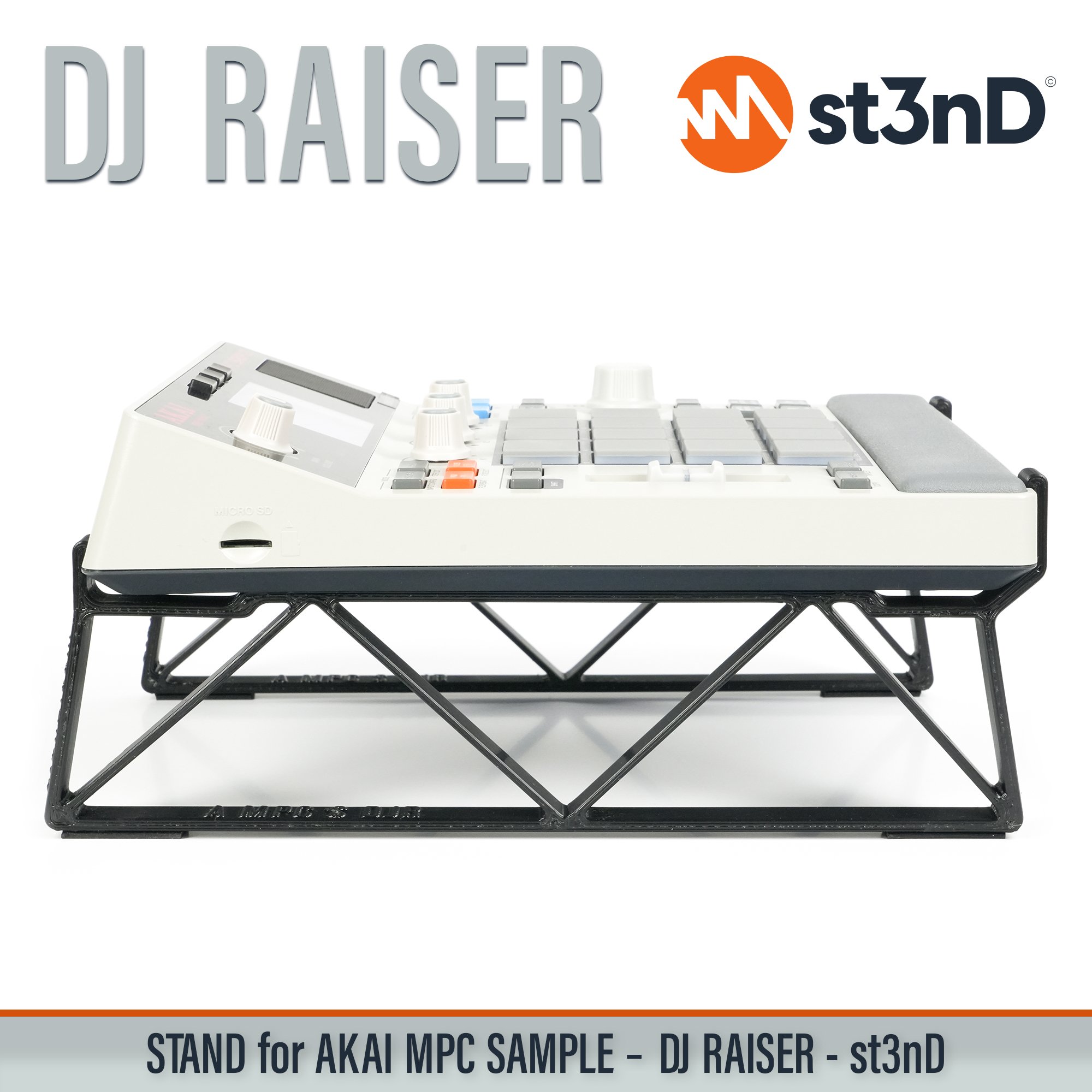 akai akai mpc akai mpc sample desktop portable raised sample st3nD stable stand strong sturdy synth tilted dj raiser dj riser elevated