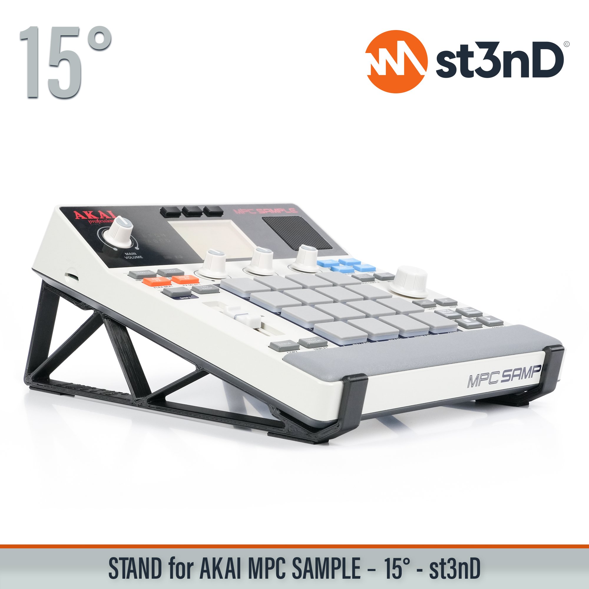 Home 19 desktop portable st3nD stable stand strong sturdy synth tilted akai akai mpc akai mpc sample sample