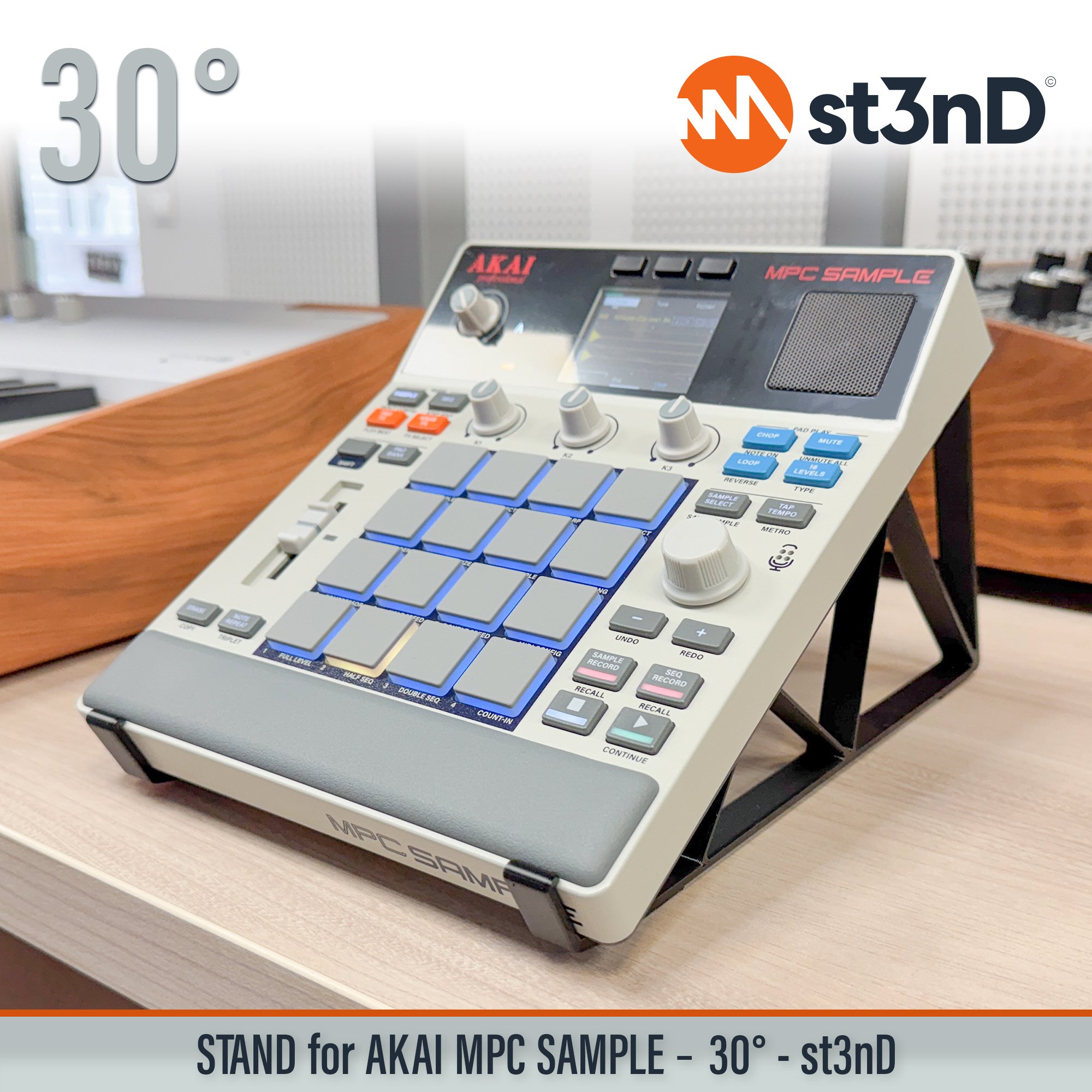 akai akai mpc akai mpc sample desktop portable sample st3nD stable stand strong sturdy synth tilted