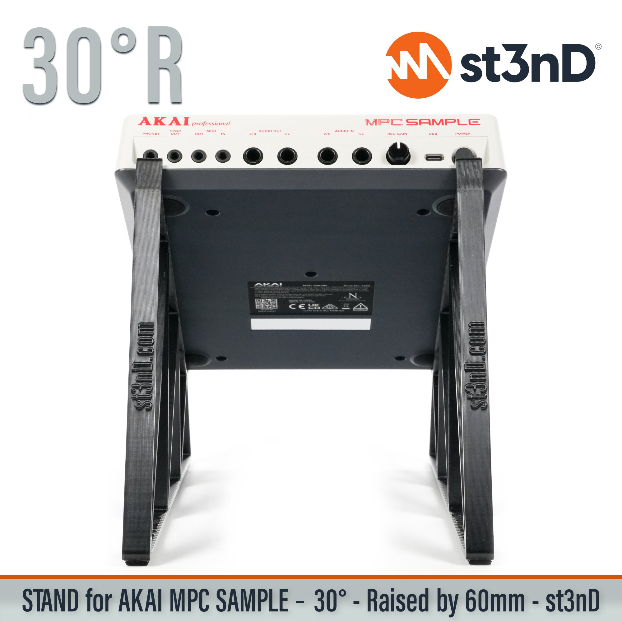 akai akai mpc akai mpc sample desktop portable sample st3nD stable stand strong sturdy synth tilted raised