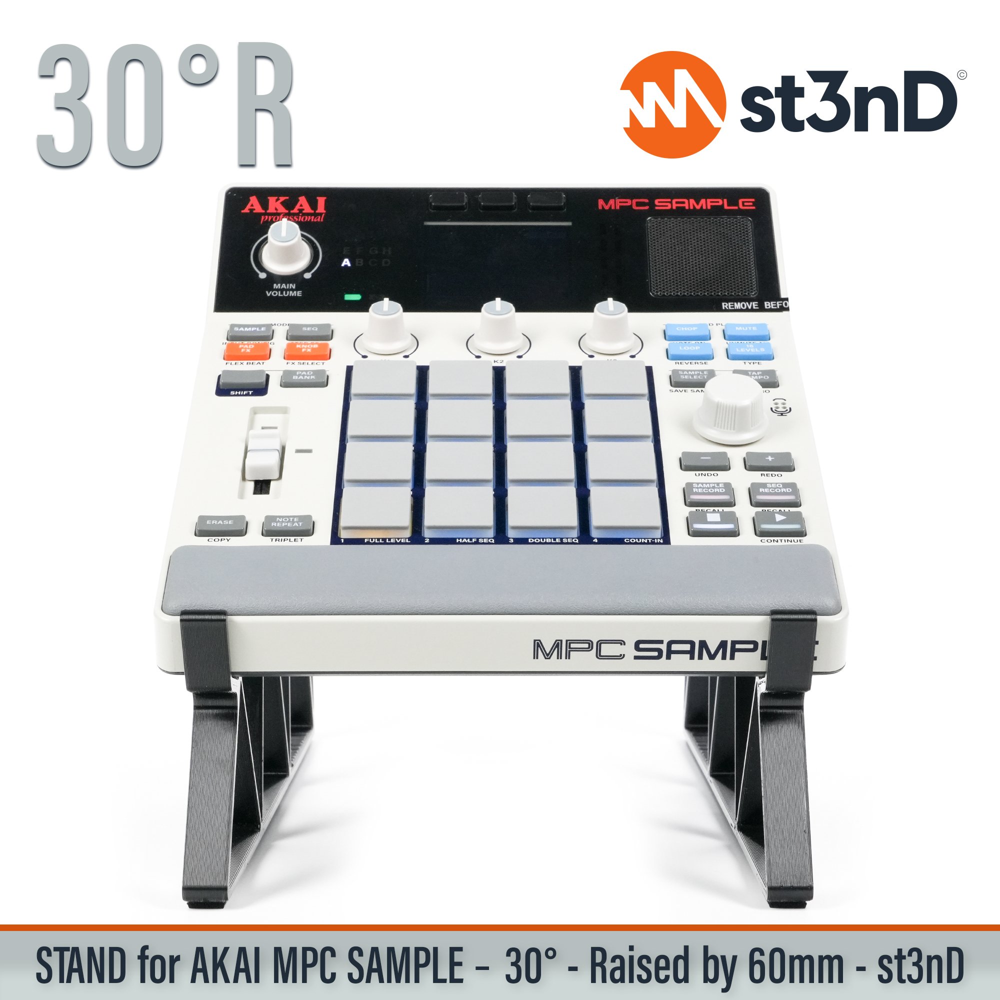 akai akai mpc akai mpc sample desktop portable sample st3nD stable stand strong sturdy synth tilted raised
