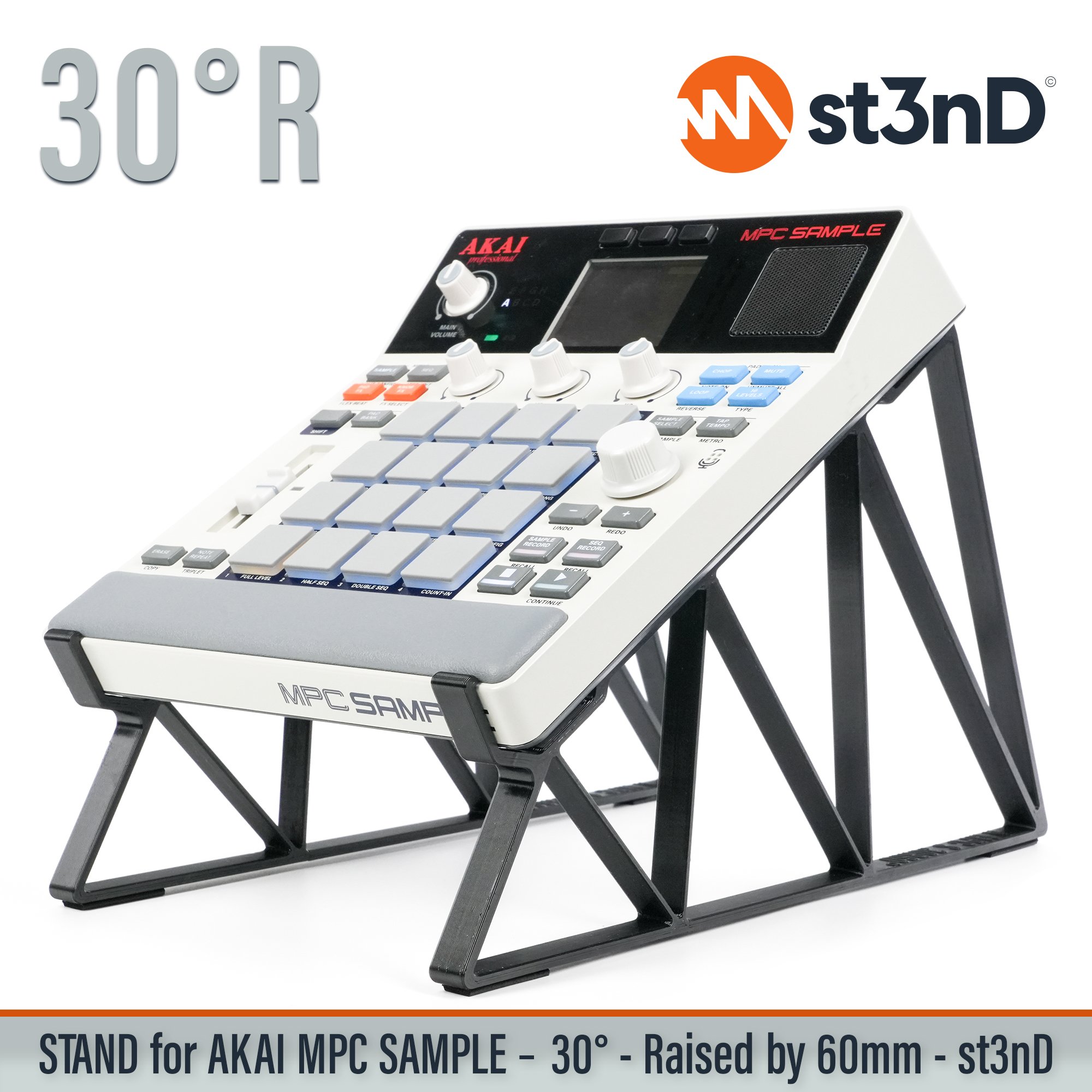 akai akai mpc akai mpc sample desktop portable sample st3nD stable stand strong sturdy synth tilted raised