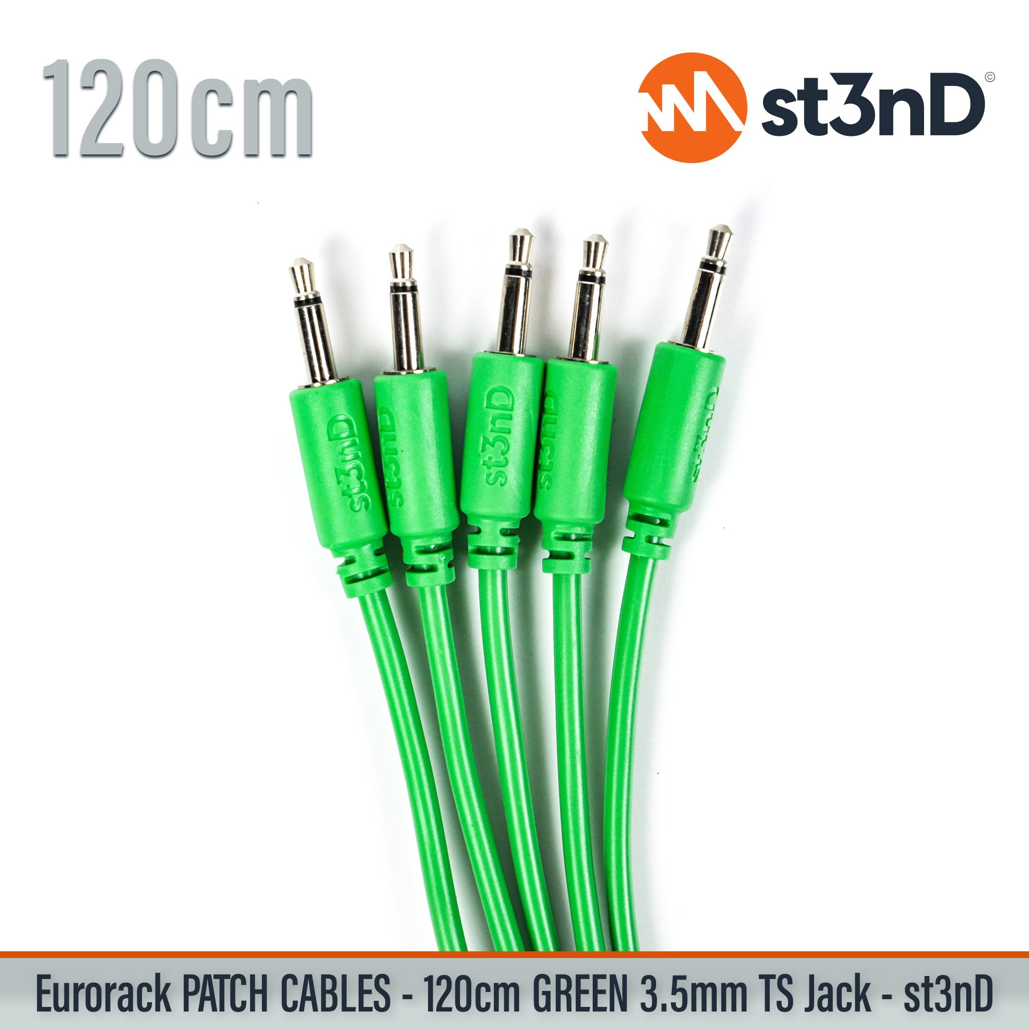 short modular eurorack patch cable 3.5mm mono jack 120cm long green color eurorack cable holder semimodular modular copper patch cable pvc patch cable short patch cable synth accessory
