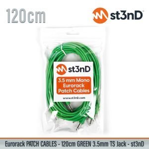 short modular eurorack patch cable 3.5mm mono jack 120cm long green color eurorack cable holder semimodular modular copper patch cable pvc patch cable short patch cable synth accessory