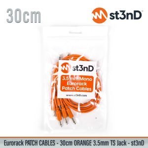 short modular eurorack patch cable 3.5mm mono jack 30cm long orange color eurorack cable holder semimodular modular copper patch cable pvc patch cable short patch cable synth accessory