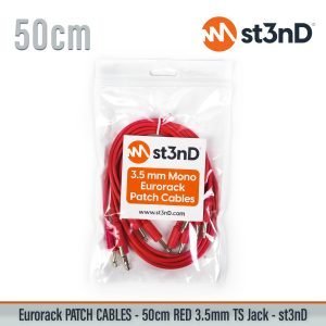 short modular eurorack patch cable 3.5mm mono jack 50cm long red color eurorack cable holder semimodular modular copper patch cable pvc patch cable short patch cable synth accessory
