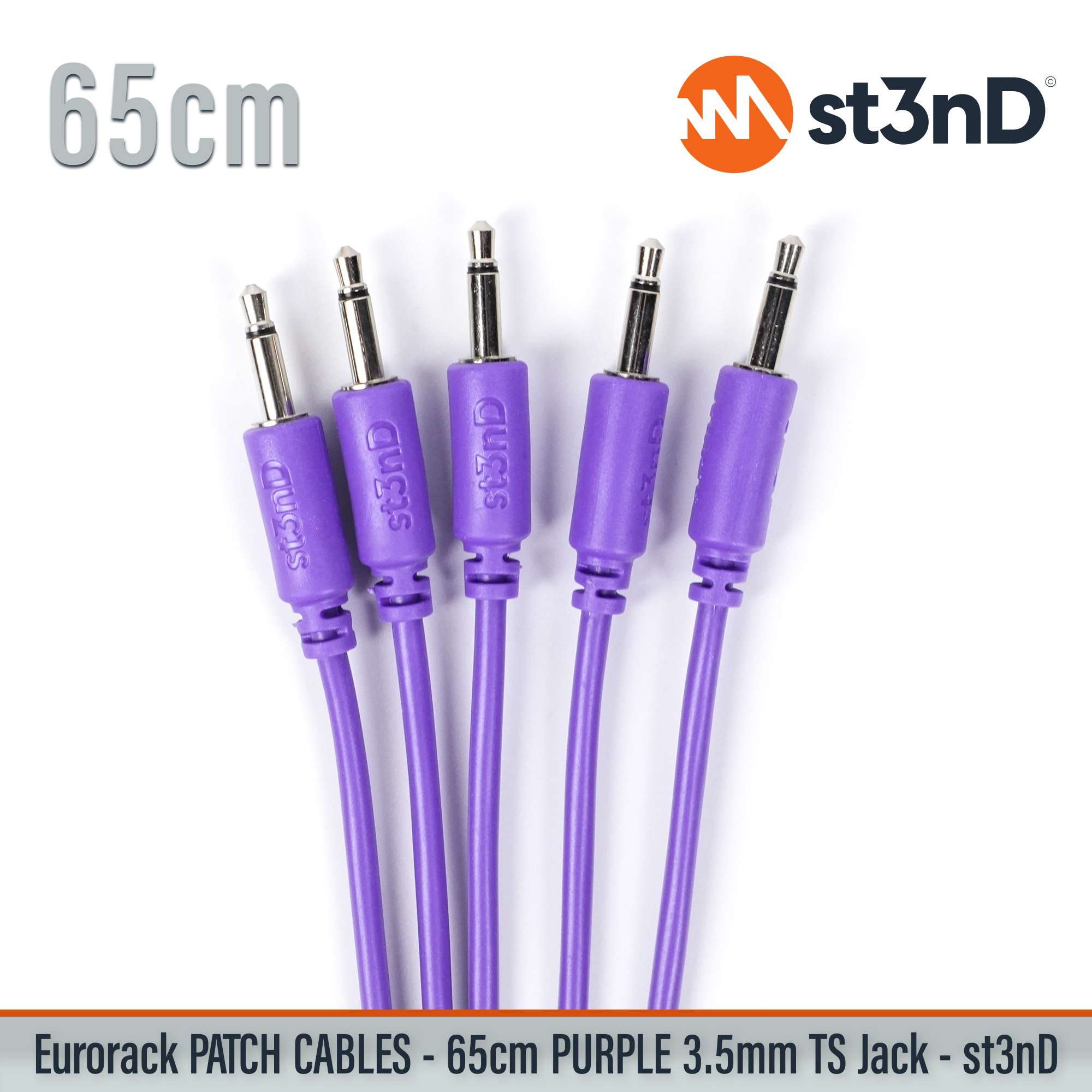 short modular eurorack patch cable 3.5mm mono jack 65cm long purple color eurorack cable holder semimodular modular copper patch cable pvc patch cable short patch cable synth accessory