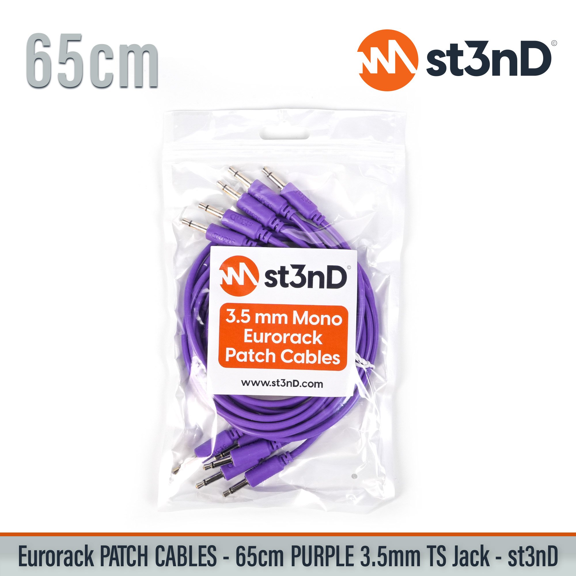 short modular eurorack patch cable 3.5mm mono jack 65cm long purple color eurorack cable holder semimodular modular copper patch cable pvc patch cable short patch cable synth accessory