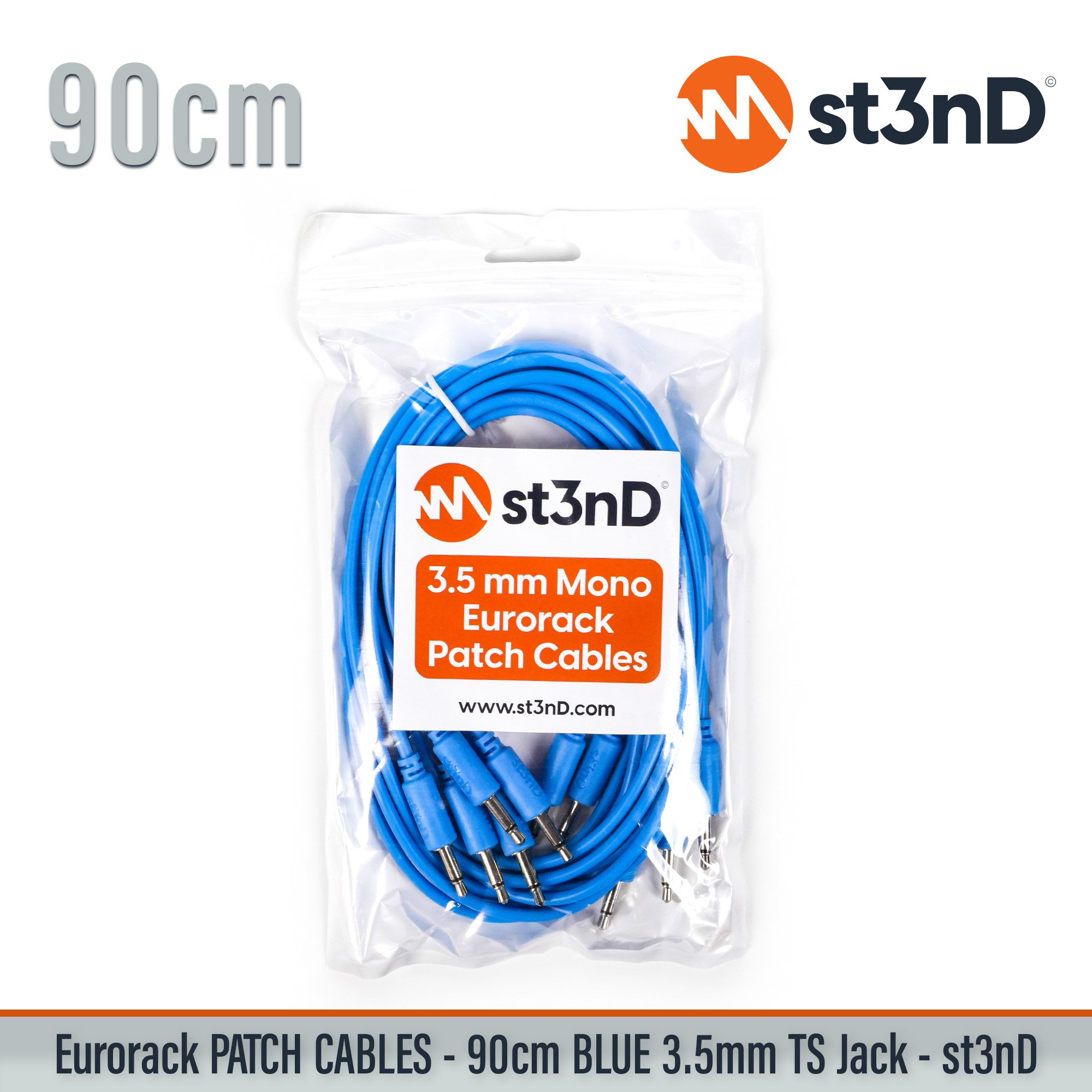 short modular eurorack patch cable 3.5mm mono jack 90cm long blue color eurorack cable holder semimodular modular copper patch cable pvc patch cable short patch cable synth accessory