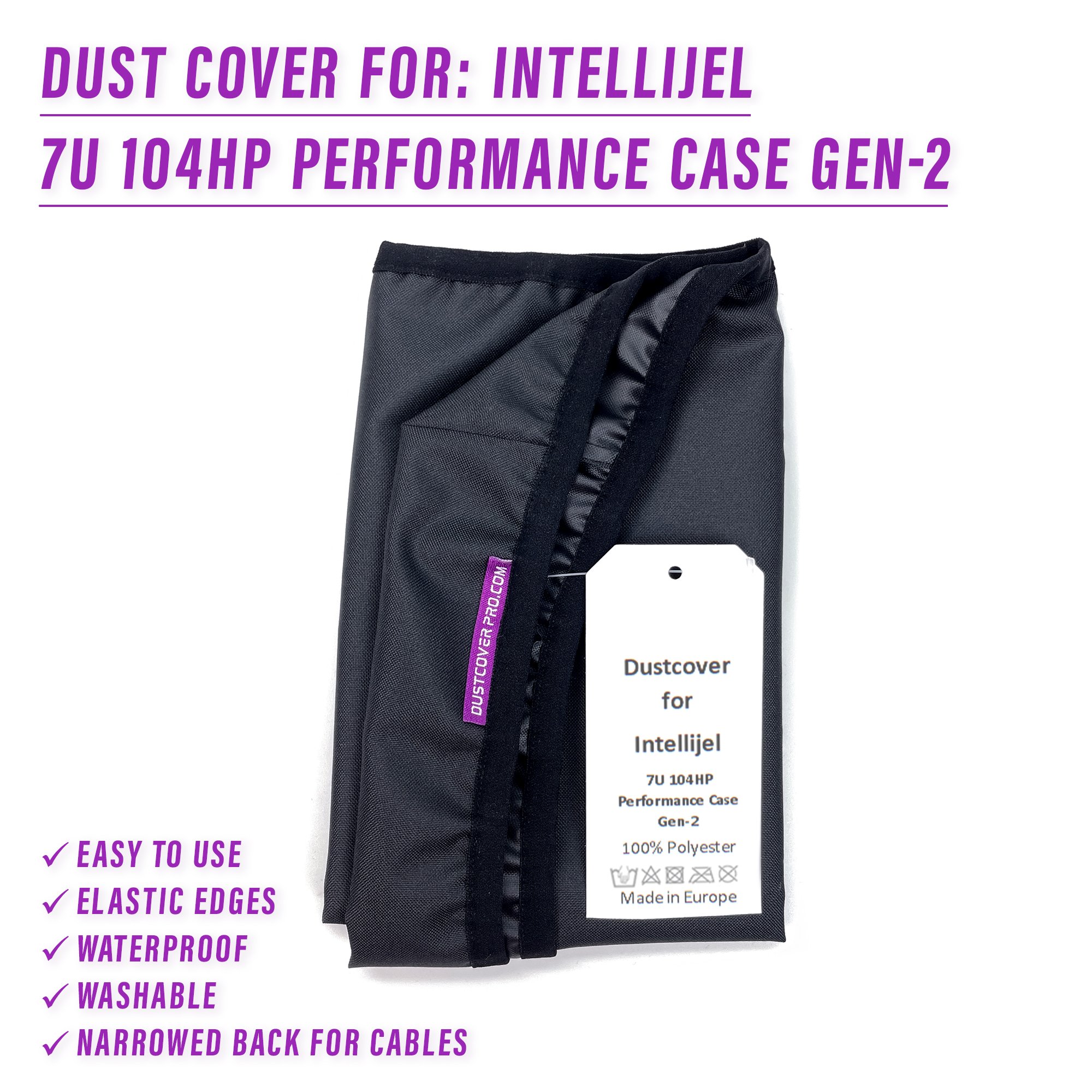 dust cover dustcover dustcoverpro elastic synth protection synth protection resistant water resistant waterproof intellijel 7U modular 104hp performance case gen2