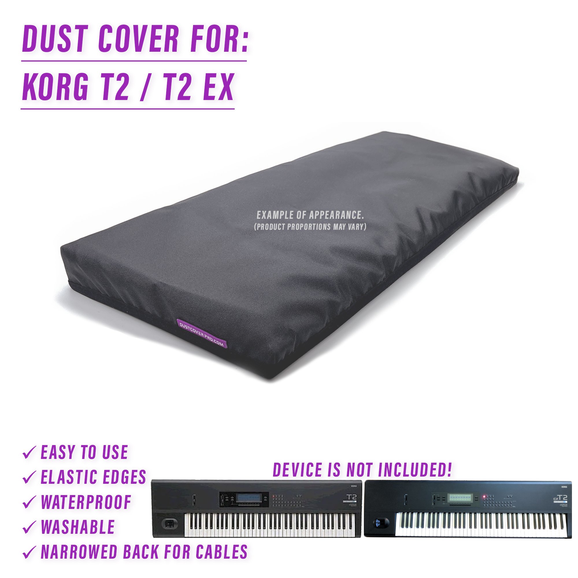 Home 19 dust cover dustcover dustcoverpro elastic korg synth synth protection water resistant waterproof t2 t2 ex korg T2 korg t2 ex