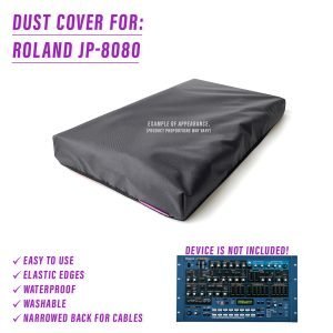 cover dust dustcoverpro elastic roland roland workstation synth synth protection water resistant JP-8080 JP-8080 MODULE 8080 synth module JP-8080 rack module roland jp-8080