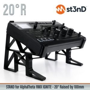 AlphaTheta, alphatheta rmx, dj device, dj effector, dj equipment, ignite, Pioneer DJ, pioneer dj rmx, pioneer ignite, portable, RMX-Ignite, st3nD, stable, stand, strong, sturdy, tilted, raised, elevated, djriser, dj raiser